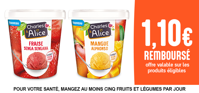 Promotion Sorbets plein fruits