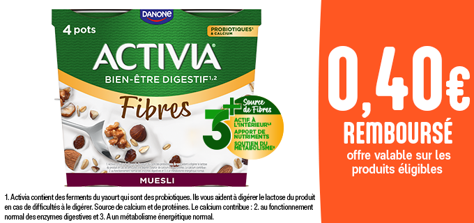 Promotion Activia Céréales