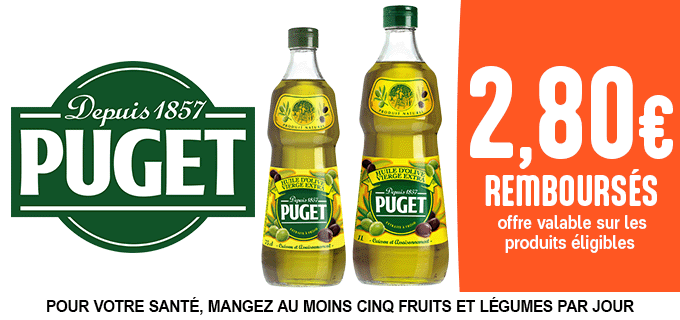 Promotion Huile d'olive PUGET