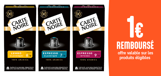 Promotion Capsules Carte Noire
