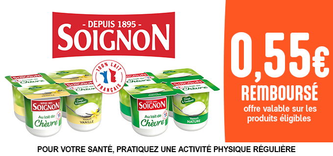 Promotion Yaourts Soignon