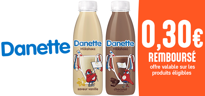 Promotion Danette Milkshake