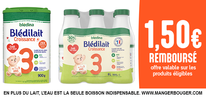 Promotion Blédilait Croissance