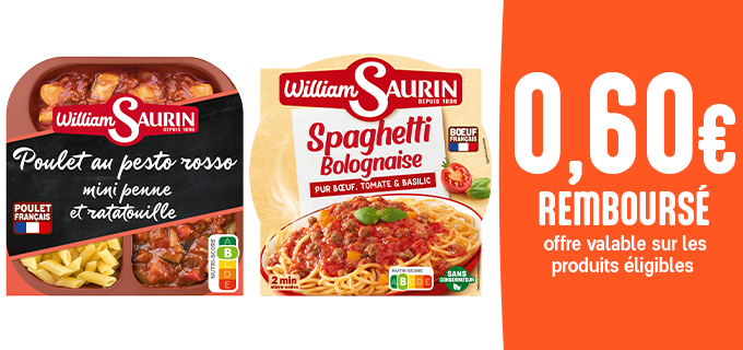 Promotion Assiettes William Saurin