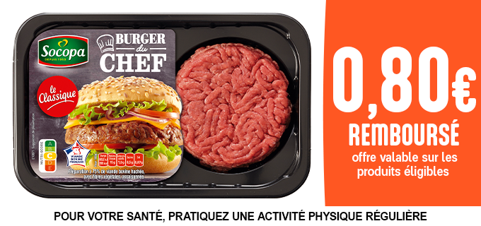 Promotion REDUCTION HACHE POUR BURGER