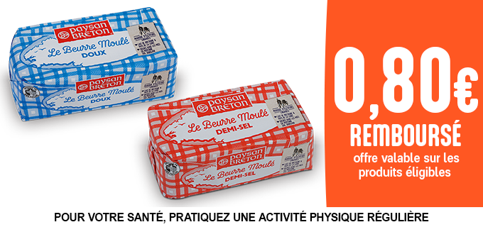 Promotion Beurre moulés Paysan Breton