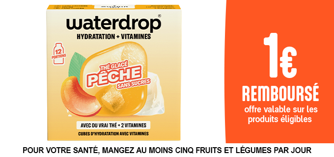 Promotion Cubes d'hydratation Waterdrop