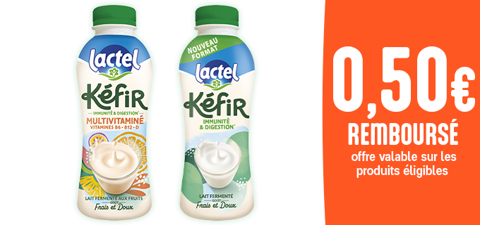 Promotion Kéfirs Lactel