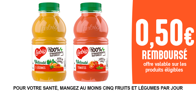 Promotion Découvrez les nouvelles bouteilles en format individuel Liebig