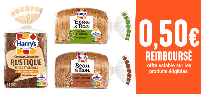 Promotion Pain de mie Harrys