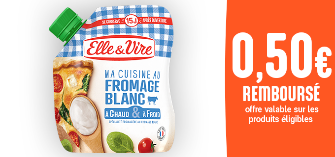 Promotion Ma Cuisine au Fromage Blanc Elle & Vire