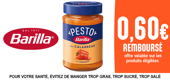 Promotion Découvrez le Pesto Alla Calabrese