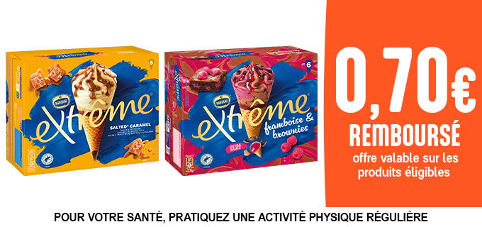 Promotion Glaces EXTRÊME