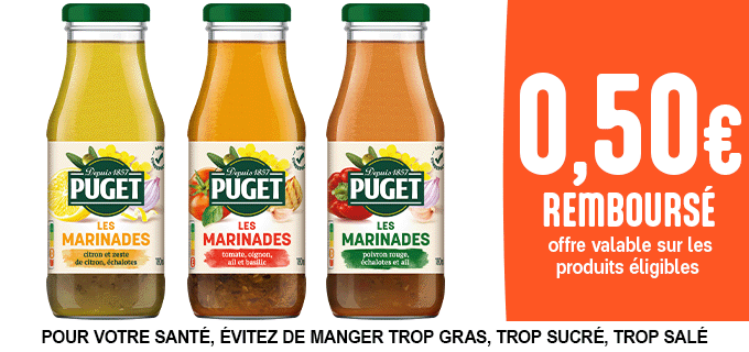 Promotion LES MARINADES PUGET