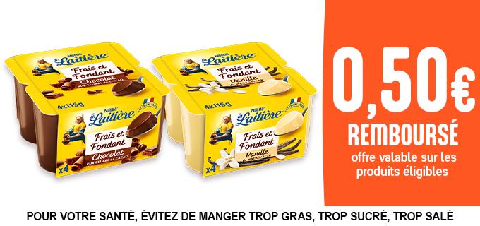 Promotion La Laitière Frais et Fondant