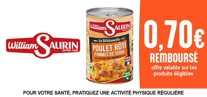 Promotion La Rôtisserie William Saurin