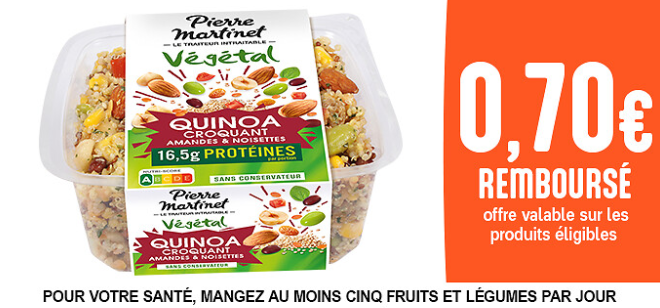 Promotion Découvrez la gamme VEGETAL de Pierre Martinet