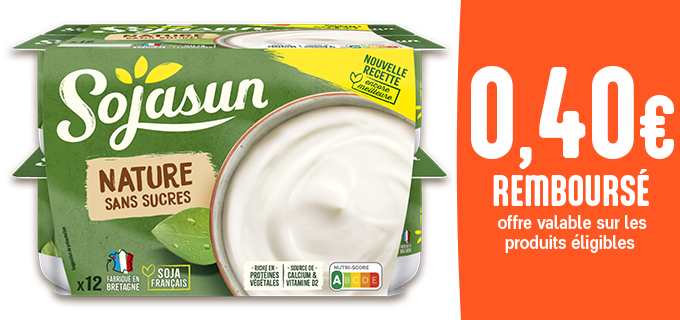 Promotion Sojasun nature