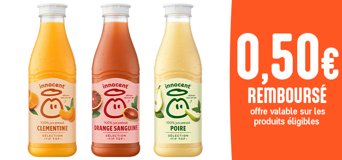 Promotion Nouveaux jus de fruits innocent 750ml