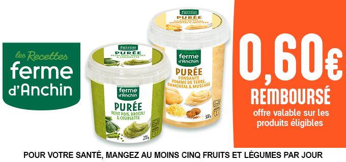 Promotion Découvrez nos purées