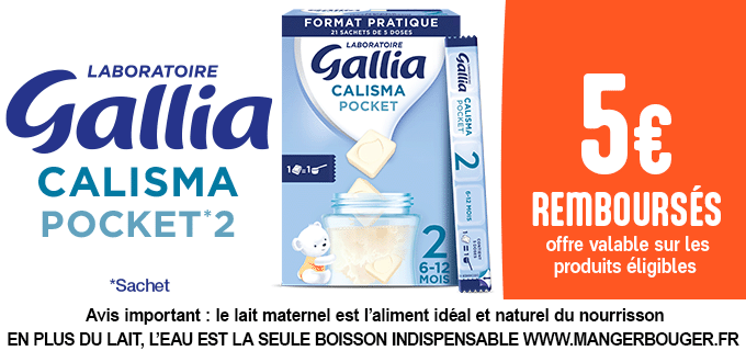 Promotion Lait bébé Gallia