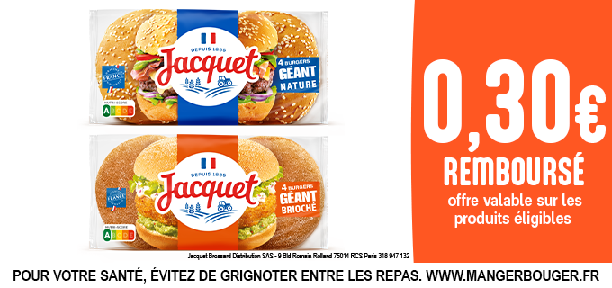 Promotion Burger Géant Jacquet