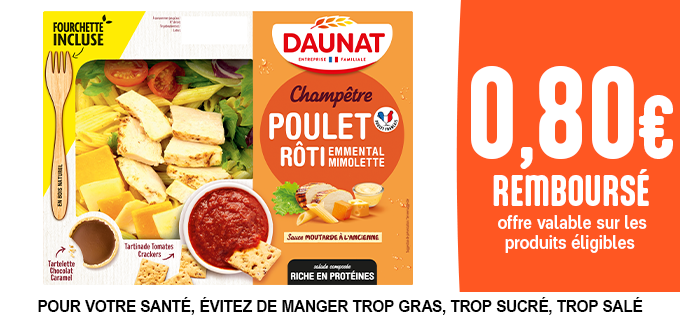 Promotion Salade repas DAUNAT