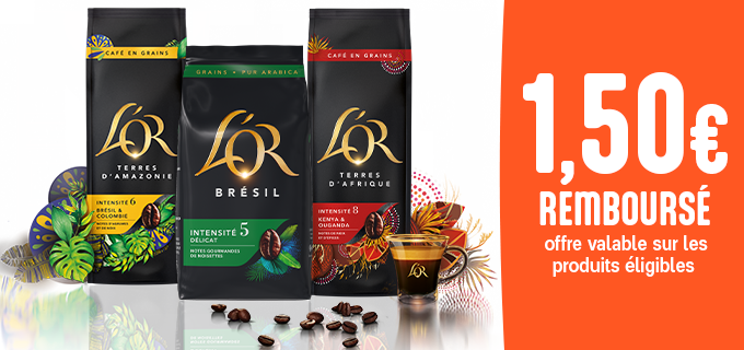 Promotion Café en grains L'OR