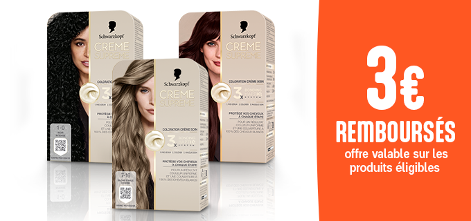 Promotion Coloration Schwarzkopf CREME SUPREME
