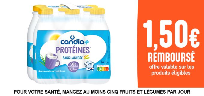 Promotion Candia + Protéines