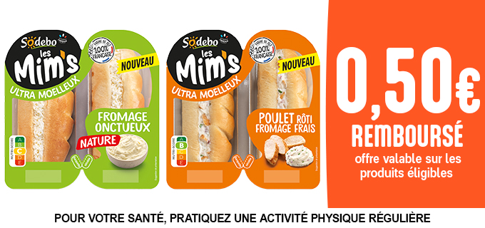 Promotion SANDWICH LES MIM'S