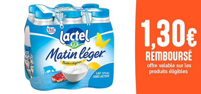 Promotion Matin Léger Lactel
