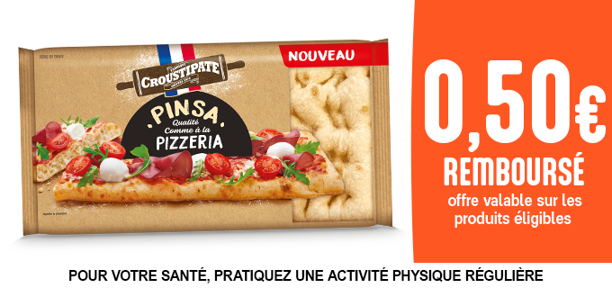 Promotion Découvrez la Pinsa Croustipate !