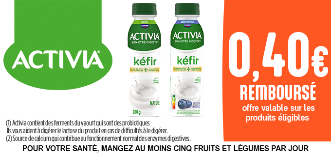 Promotion Activia Kéfir