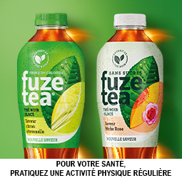 Promotion 0,20€ DE RÉDUCTION sur l’achat des produits de la gamme Fuze tea