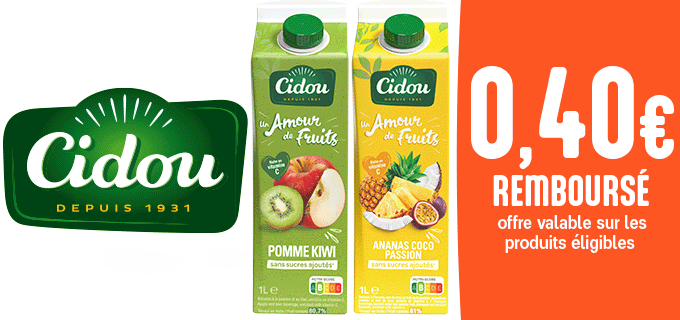 Promotion Cidou Un Amour de Fruits