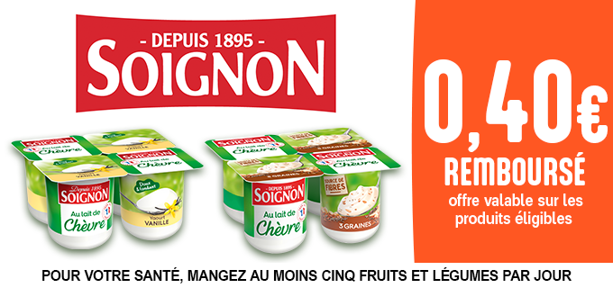 Promotion Yaourts et fromages blancs Soignon