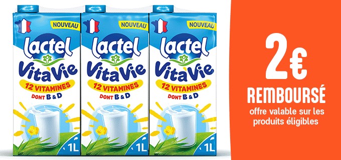 Promotion Lactel Vita'Vie