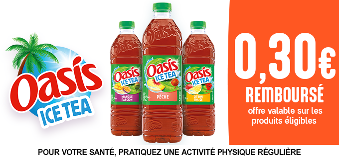 Promotion REDUCTION OASIS ICE TEA