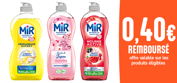 Promotion MIR VAISSELLE