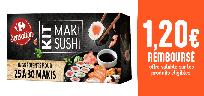 Promotion Optez pour le Kit Sushi Carrefour