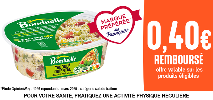 Promotion Bonduelle, nouveau look, toujours aussi bon !