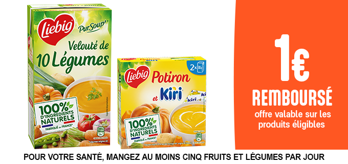 Promotion Soupe Liebig 1L & 2x30cl
