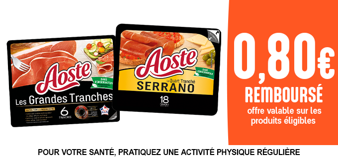 Promotion Gamme Aoste Jambon Cru