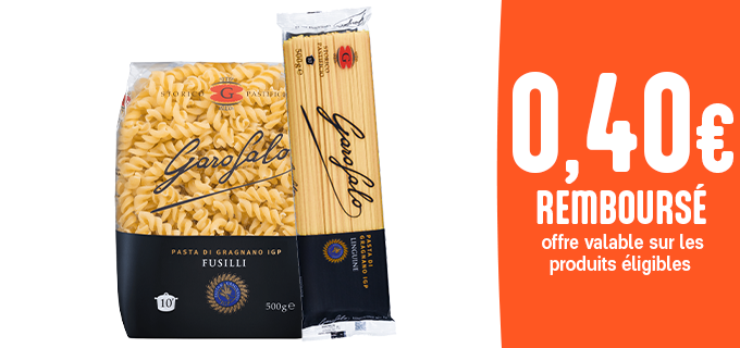 Promotion Découvrez les pâtes italiennes Garofalo