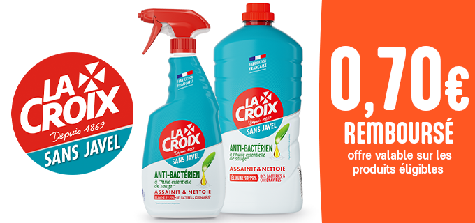 Promotion La Croix Sans Javel